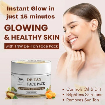 Glowing Skin in Minutes – TNW De-Tan Face Pack - Bright, Clear & Glass-Like Skin