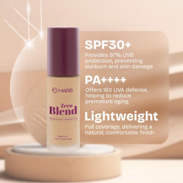 Mars Zero Blend Foundation - Flawless, Waterproof & 24H Long-lasting