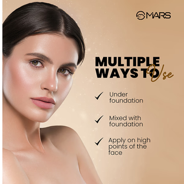 3-in-1 Glow Magic – Mars Liquid Highlighter - Moisturizer, Dewy Base & Highlighter