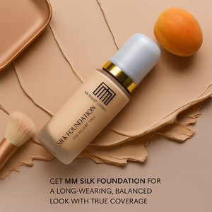 Buy MM Silk Foundation & Get Beauty blender FREE